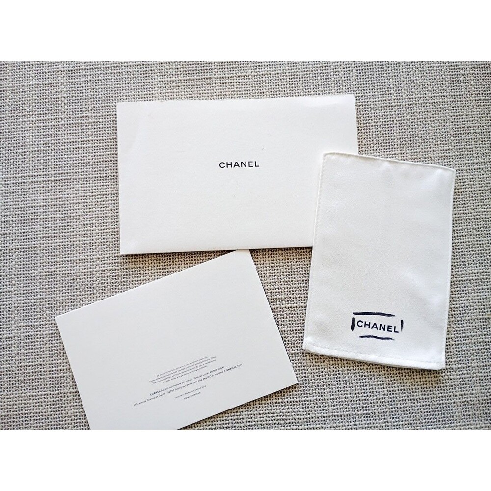 CHANEL Handbag Cleaning Cloth Glove Care Kit for Purse Bag Shoes & Booklet